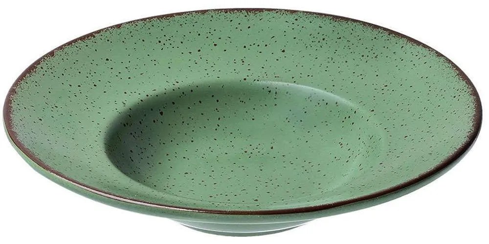 Πιάτο Ριζότου Βαθύ Terra 07-15558 24cm Green Estia Πορσελάνη