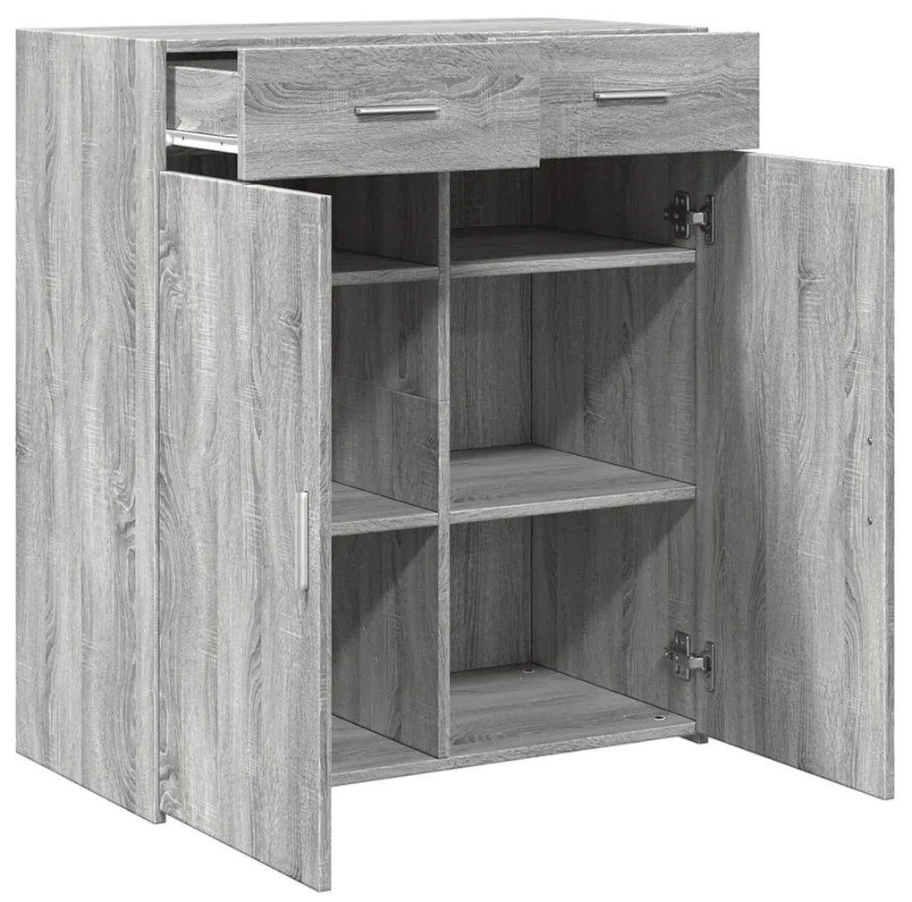 vidaXL Ντουλάπι Γκρι Sonoma 80x42,5x93 εκ. από Επεξεργασμένο Ξύλο
