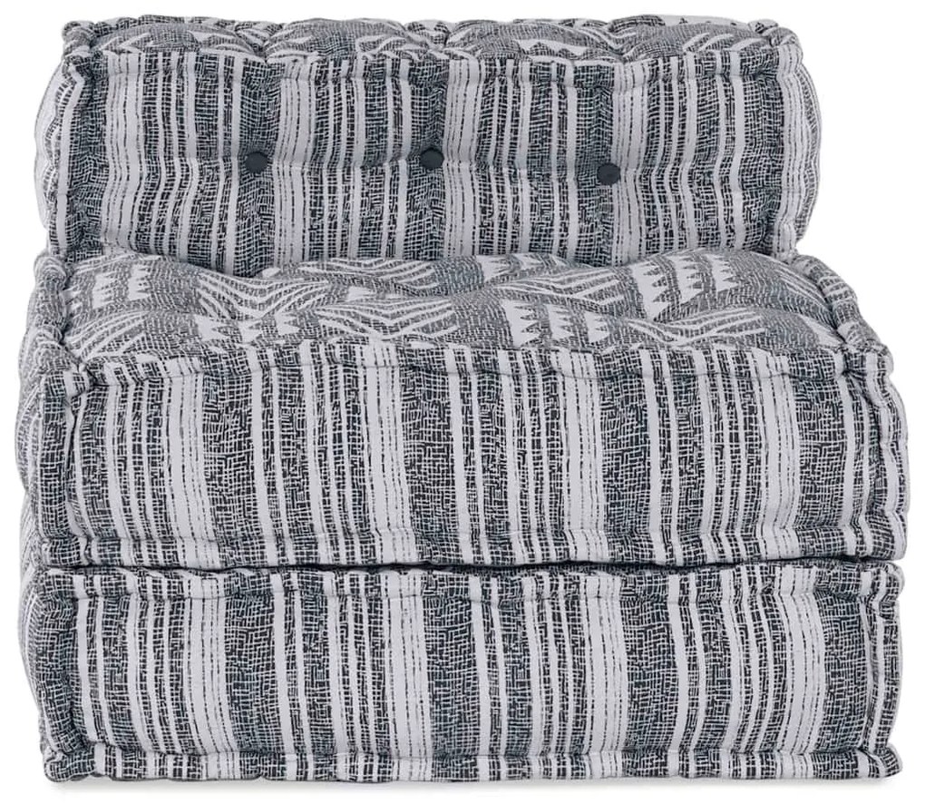 vidaXL Αρθρωτός Καναπές Εκτύπωση Γκρι 70 x 70 x 56 εκ ύφασμα