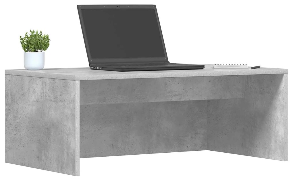 vidaXL Επιτοίχιο γραφείο Επιτοίχιο Σκυρόδεμα Γκρι 80 x 45 x 30 εκ