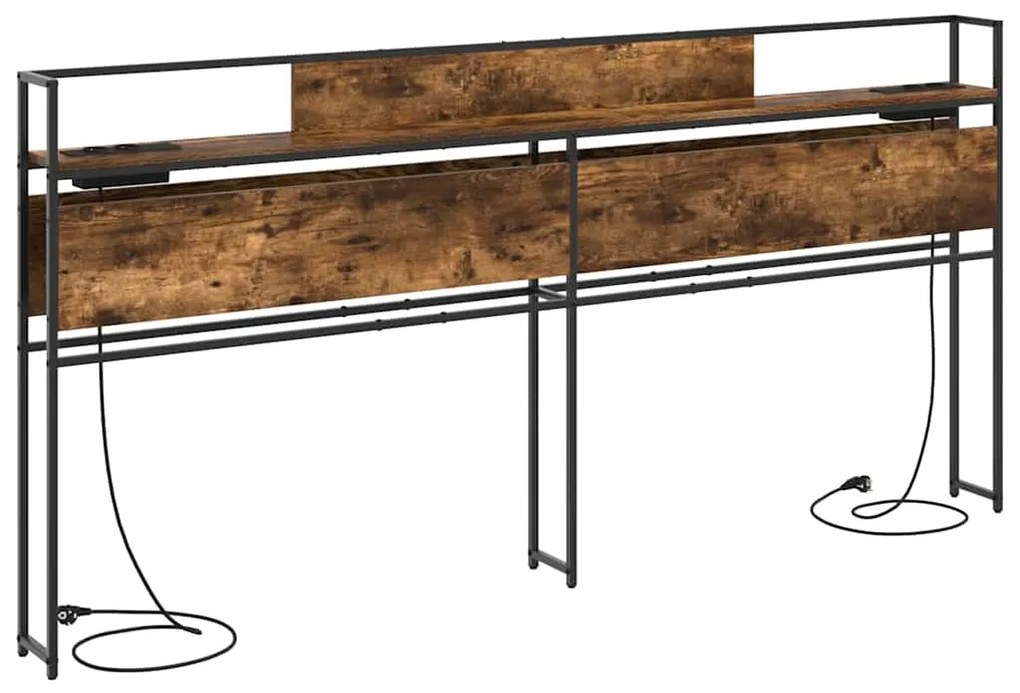 vidaXL Κεφαλάρι Αποθήκης Καπνιστή δρυς 180 cm Επεξεργασμένο ξύλο