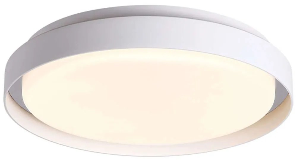 Φωτιστικό Οροφής - Πλαφονιέρα E326 Φ27x7,5cm Led 2041lm 20W 3000K White Aluminum,PC