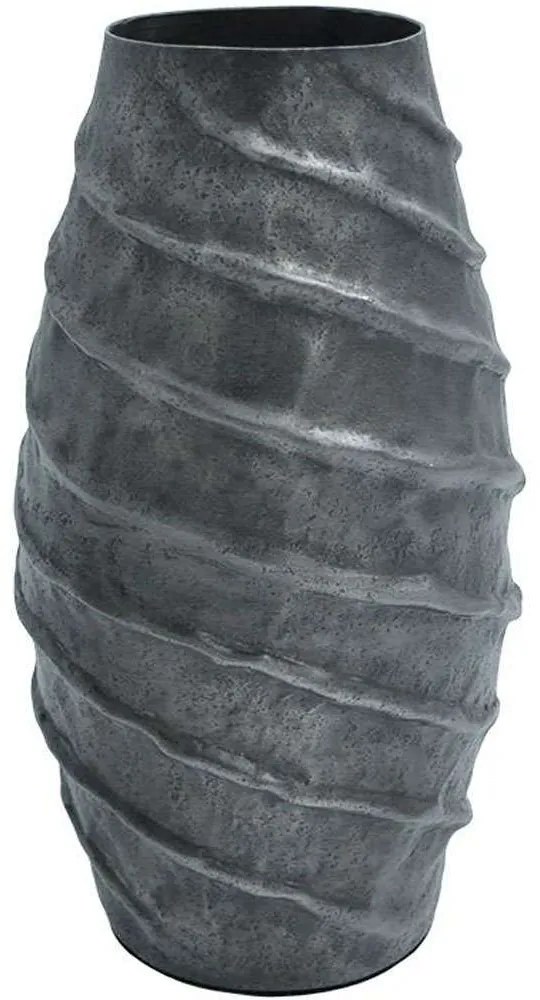 Βάζο 939-124-002 17x33cm Grey Aluminium