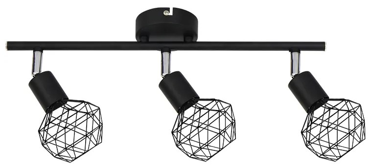 Φωτιστικό Σποτ Aca MC15613B ALADDIN Μαύρο Ματ (Black Mat)