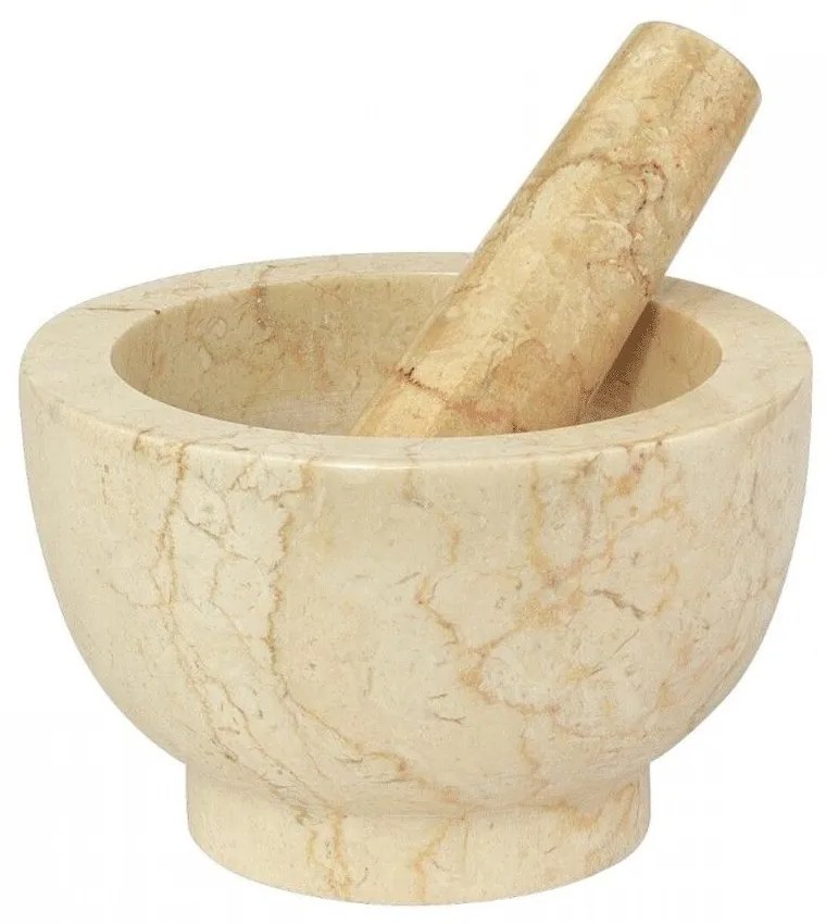 Γουδί Με Γουδοχέρι Marmor 422016 Φ13cm Beige Cilio Γρανίτης