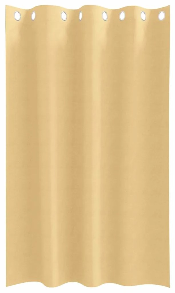 vidaXL Κουρτίνες με κουρτίνες 2 pcs Μπεζ 175x140εκ. Πολυεστέρας