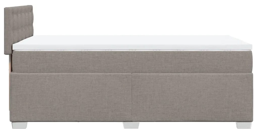 ΚΡΕΒΑΤΙ BOXSPRING ΜΕ ΣΤΡΩΜΑ TAUPE 80X200 ΕΚ. ΥΦΑΣΜΑΤΙΝΟ 3285733