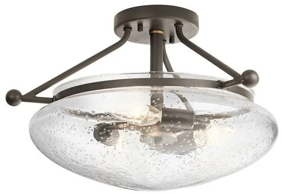 Πλαφονιέρα Φωτιστικό Οροφής 3xE14 Belle Quintiesse Elstead Lighting-QN-BELLE-SF-OZ-Μπρονζέ QN-BELLE-SF-OZ