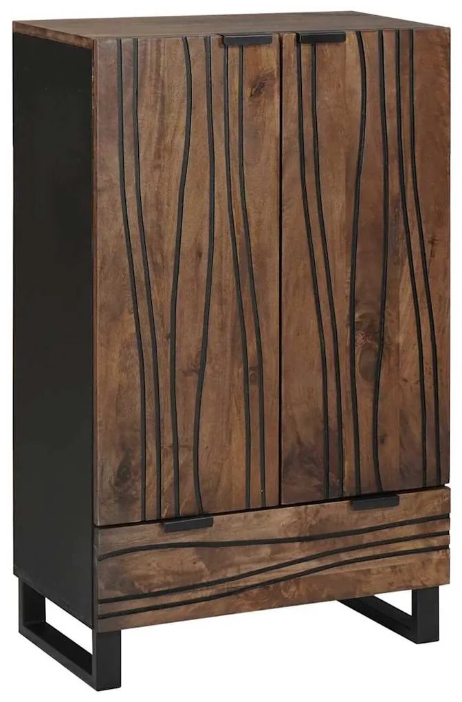 Υψηλό Κεφαλάκι Καφέ 60 x 33 x 100 εκ. Μασίφ ξύλο μάνγκο