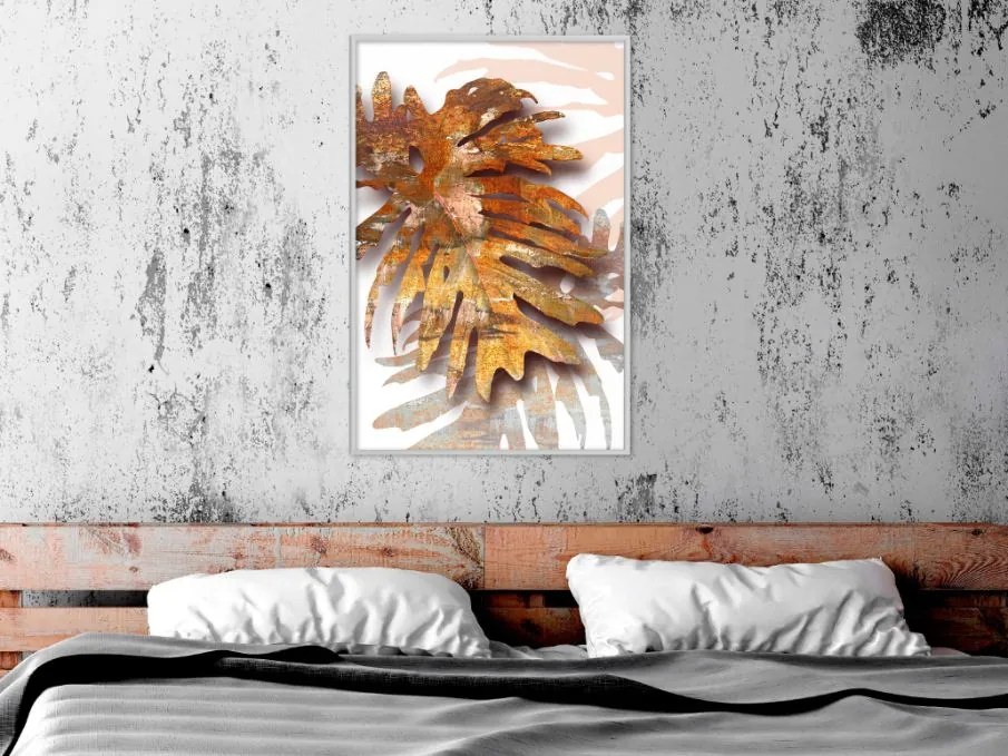 Αφίσα - September Leaves - 30x45 - Χρυσό - Χωρίς πασπαρτού