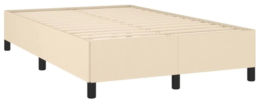 ΚΡΕΒΑΤΙ BOXSPRING ΜΕ ΣΤΡΩΜΑ ΚΡΕΜ 120X190 ΕΚ. ΥΦΑΣΜΑΤΙΝΟ 3270353