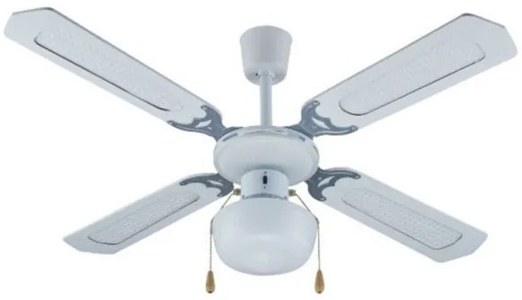 Ανεμιστήρας οροφής 42" καφέ λευκός με φως WS42-4CL Primo-800277-Λευκό 800277