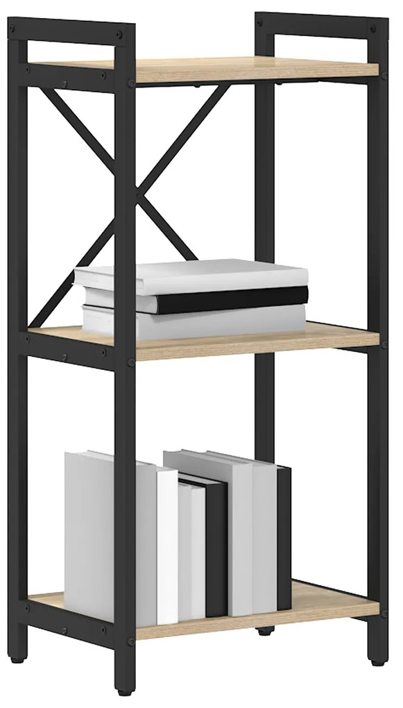 vidaXL Βιβλιοθήκη Sonoma Δρυς 40 x 30 x 83 εκ Επεξεργασμένο ξύλο