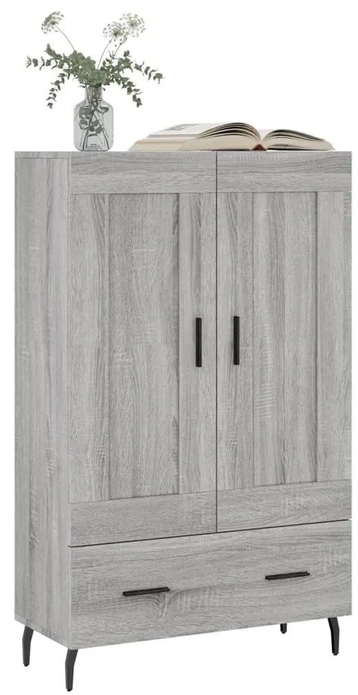 vidaXL Ντουλάπα Γκρι Sonoma 69,5 x 31 x 115 εκ. από Επεξεργασμένο Ξύλο