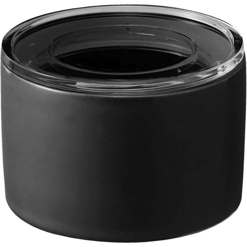 Βάζο Αποθήκευσης BK Small LBTYMZK5115 10,5x10,5x7cm Black Yamazaki Ceramic,Polyresin