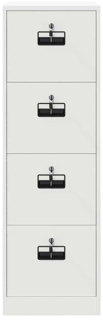 vidaXL Ντουλάπα Αρχείων με συρτάρι 2 pcs Λευκό 44 x 50 x 106.5 εκ