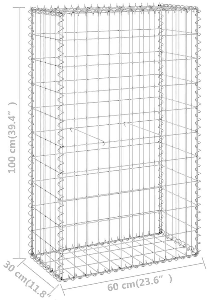 ΣΥΡΜΑΤΟΚΙΒΩΤΙΟ ΤΟΙΧΟΣ 60X30X100 ΕΚ. ΓΑΛΒΑΝ. ΧΑΛΥΒΑΣ + ΚΑΛΥΜΜΑΤΑ 147811