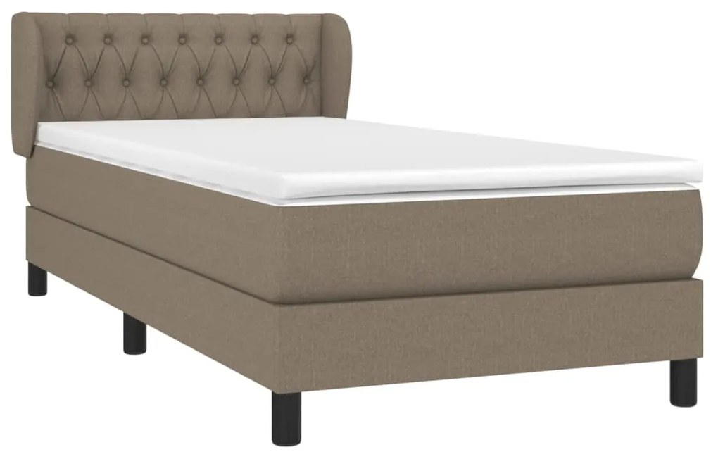 ΚΡΕΒΑΤΙ BOXSPRING ΜΕ ΣΤΡΩΜΑ TAUPE 90X200 ΕΚ. ΥΦΑΣΜΑΤΙΝΟ 3126457