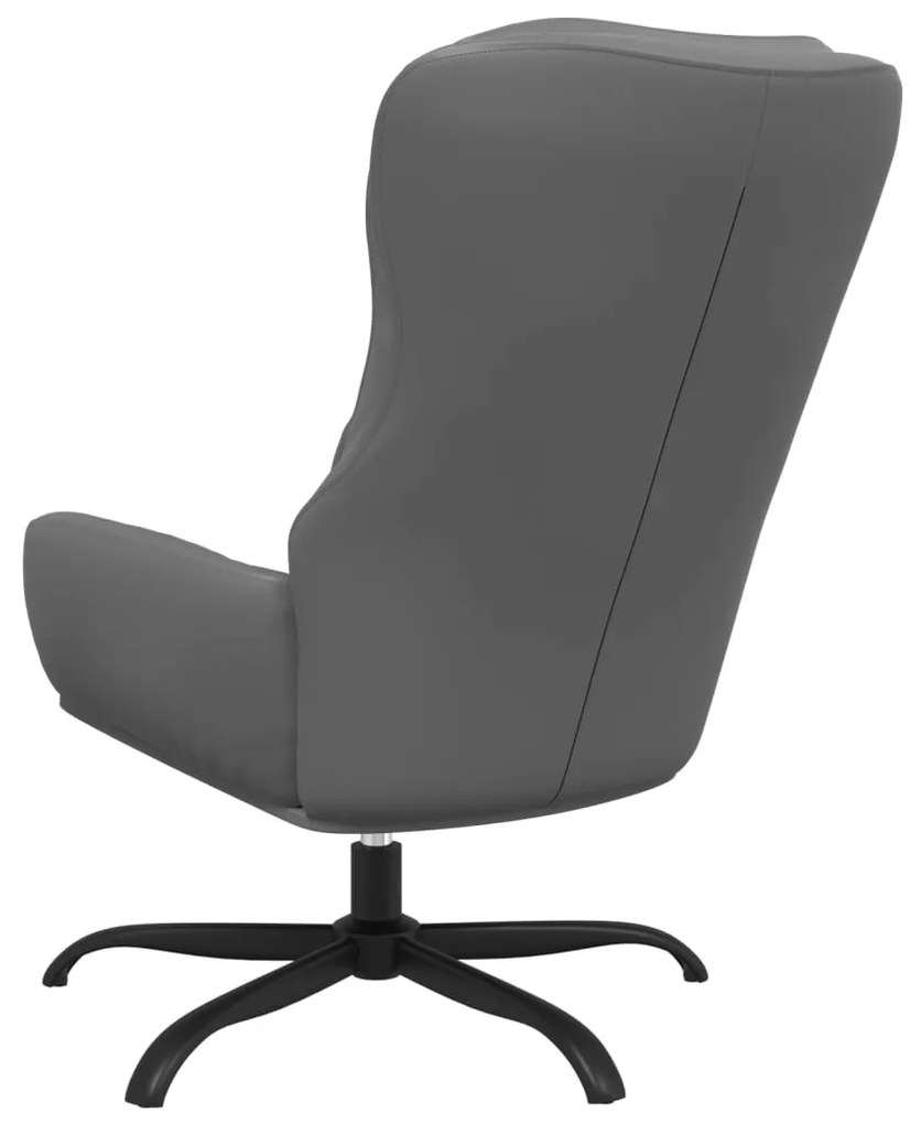 vidaXL Πολυθρόνα Relax Ανθρακί από Συνθετικό Δέρμα