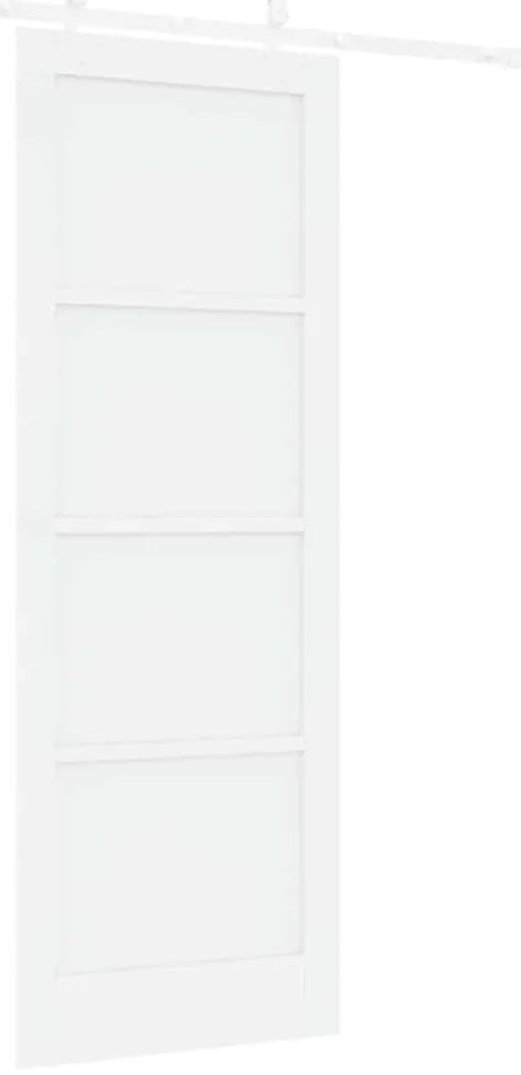 vidaXL Συρόμενη Πόρτα Χειροκίνητος Λευκό 78 x 211 εκ
