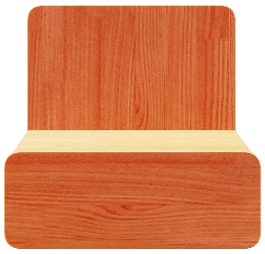 vidaXL Κομοδίνο Καφέ κεριού 44 x 32.5 x 40 εκ. Μασίφ ξύλο πεύκου