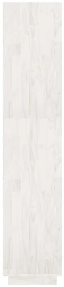 vidaXL Βιβλιοθήκη/Διαχωριστικό Χώρου Λευκό 60x35x167 εκ. Μασίφ Πεύκο