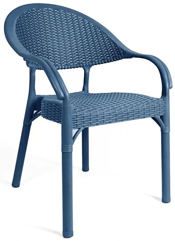 Πολυθρόνα LEXI από PP-rattan σε χρώμα γκρι 58x56x84