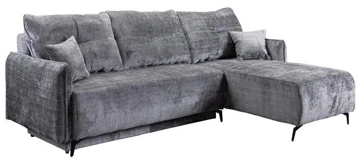 Γωνιακός καναπές - Κρεβάτι Crown Γκρί 248x179x81εκ. 248x179x81 εκ.