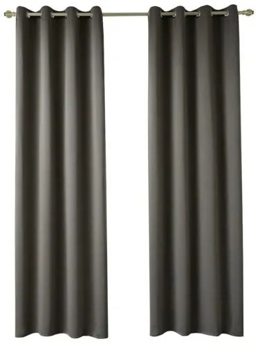 Beauty Home Κουρτίνα Blackout σκίασης με 8 κρίκους Ideal Art 8400 140x270 Καφέ