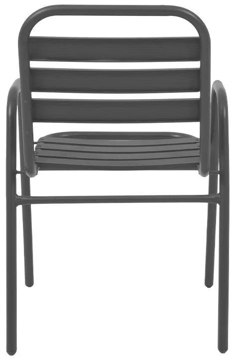 Καρέκλα FL004 Fylliana Μεταλλική Γκρί 53x58x78 εκ. 53x58x78 εκ.