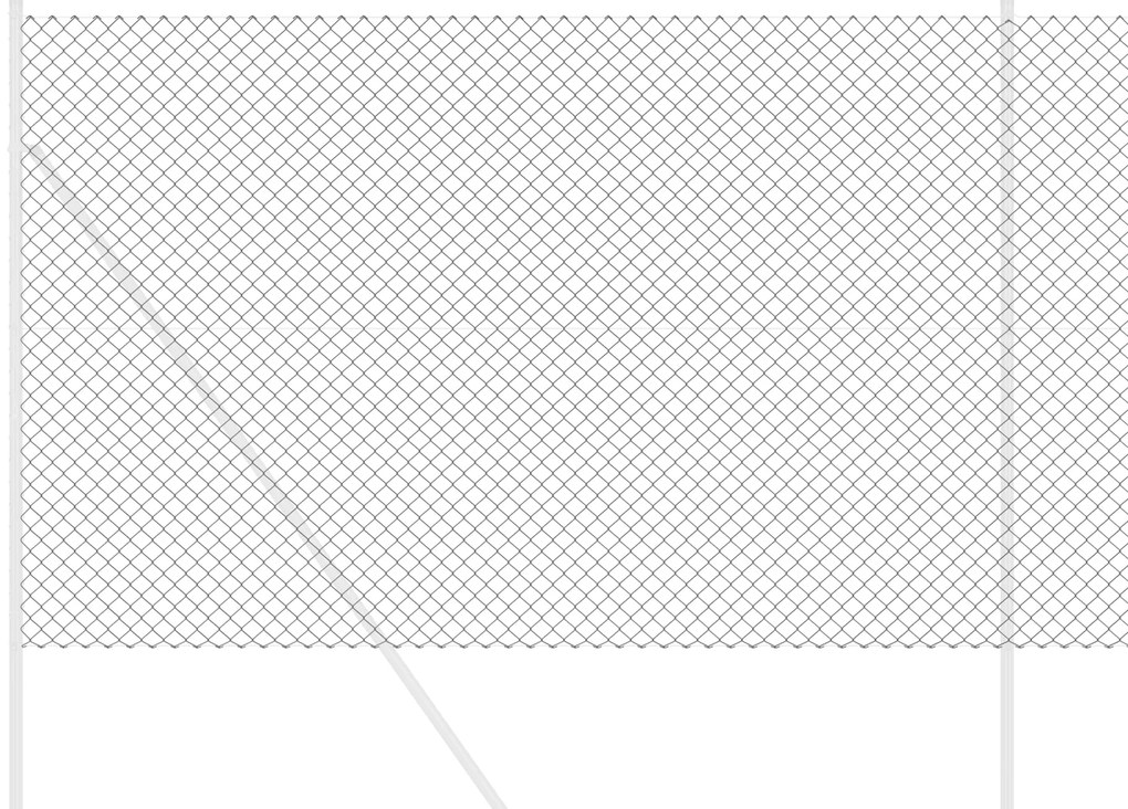 vidaXL Περίφραξη Γκρι 10 x 1.6 m Ατσάλι