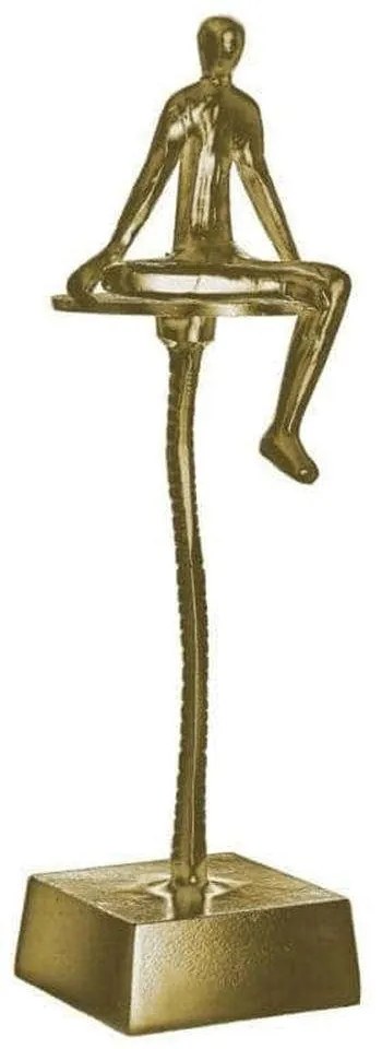Διακοσμητικό Αγαλματίδιο 3-70-062-0106 18x15x48cm Gold Inart Metal