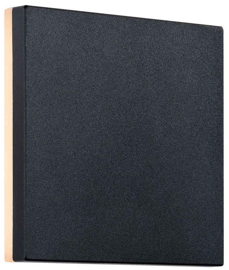 Φωτιστικό Τοίχου Artego Square 46951003 15x15cm Led 484Lm 8W 3000K IP54 Black Nordlux Aluminium, Plastic