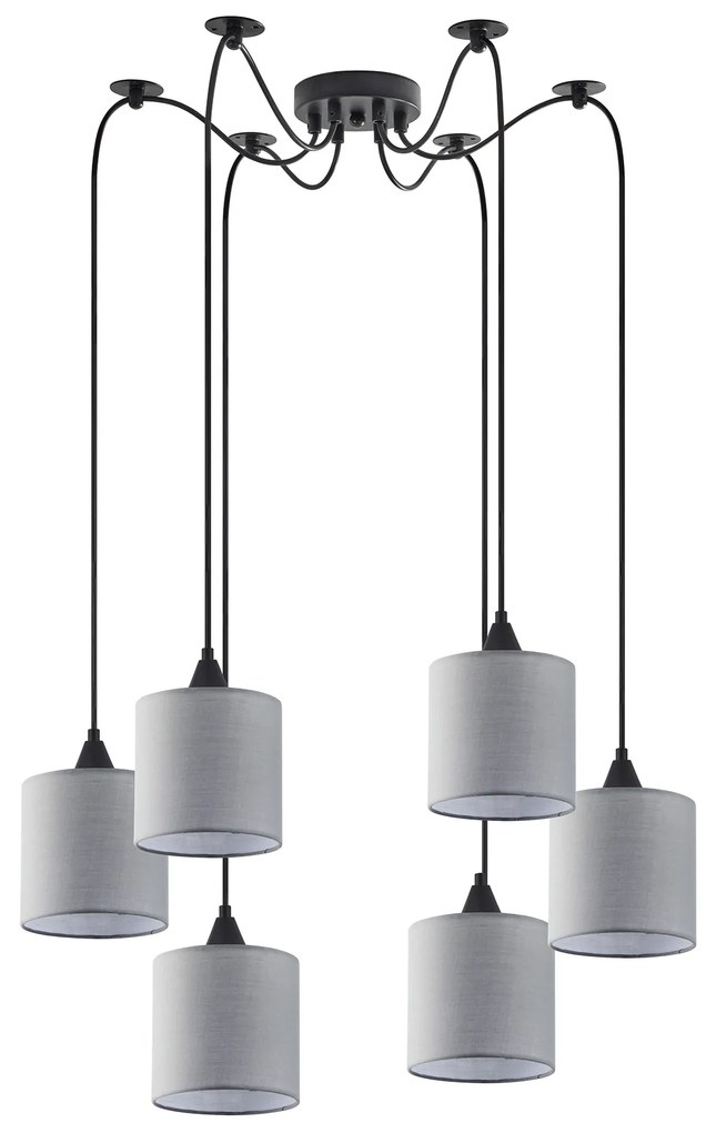 SE21-BL-B10-BL6-SH2 ADEPT PENDANT Grey Shade Pendant +