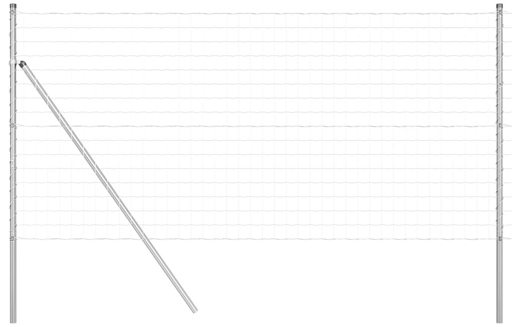 vidaXL Ευρωπαϊκή Φράχτη με 13 Πόλους 1.2x25 μ Γαλβανισμένος Χάλυβας