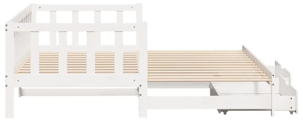 Καναπές Κρεβάτι Συρόμενος Χωρίς Στρώμα 90x190 εκ. & Συρτάρια 3302194