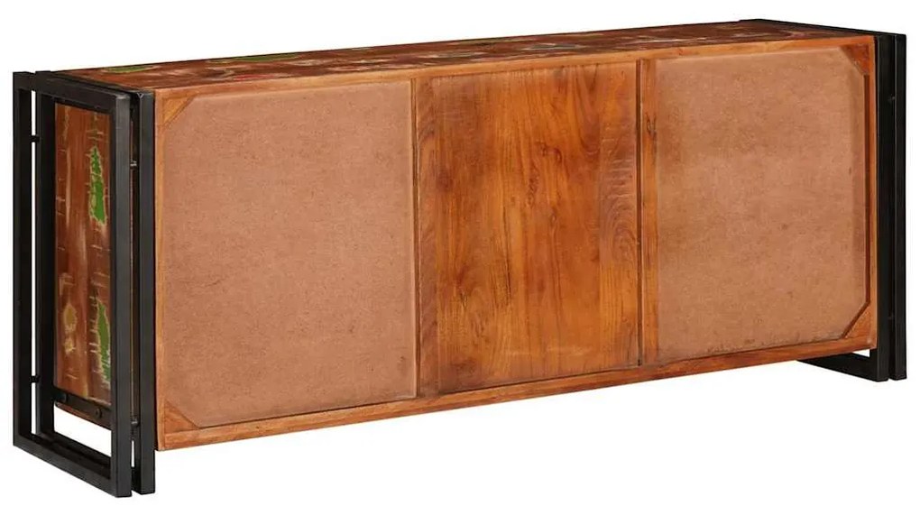vidaXL Ντουλάπι TV Πολύχρωμο 120 x 30 x 50 cm Μασίφ ανακυκλωμένο ξύλο