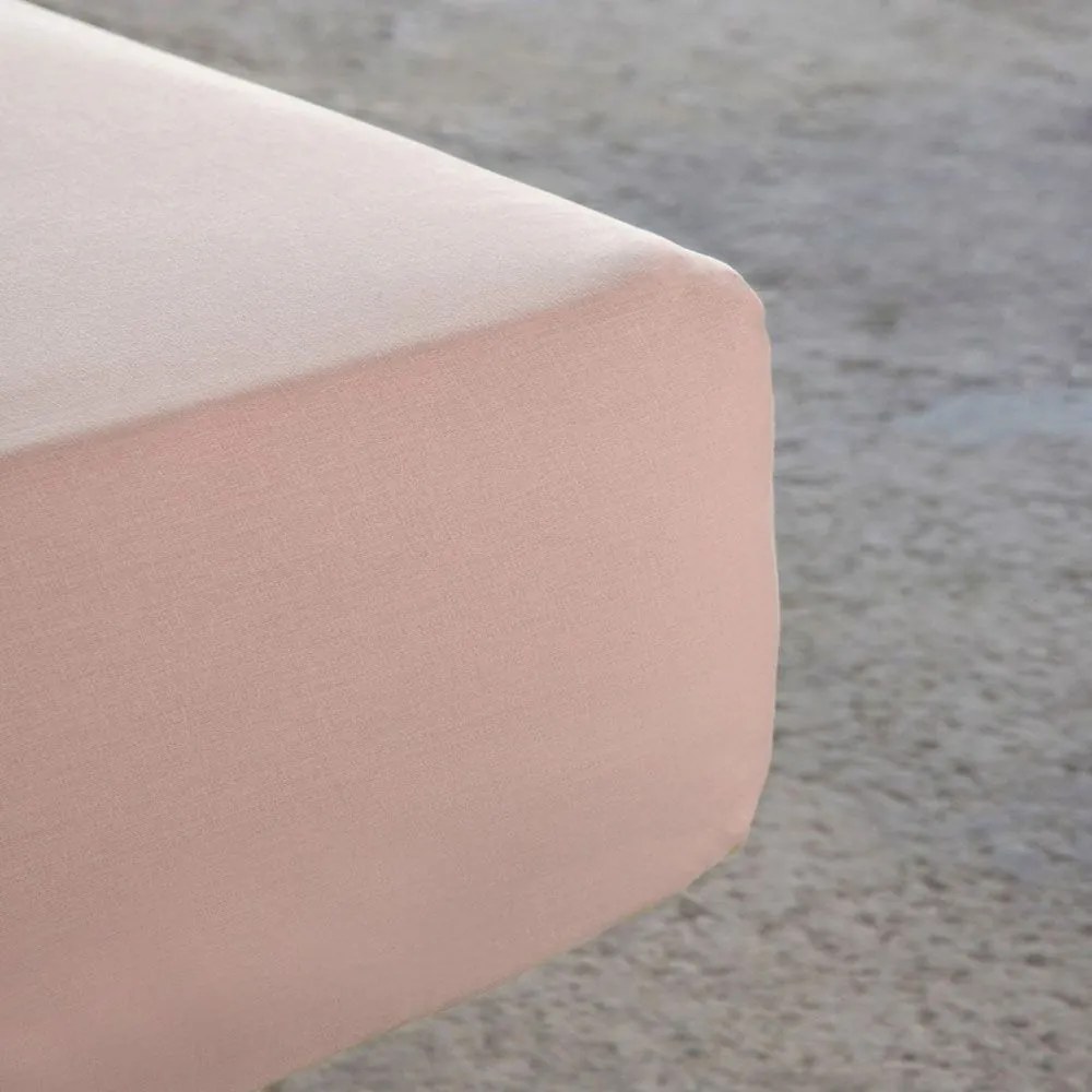 Σεντόνι Με Λάστιχο Unicolors Light Pink Nima Ημίδιπλο 100% Cotton