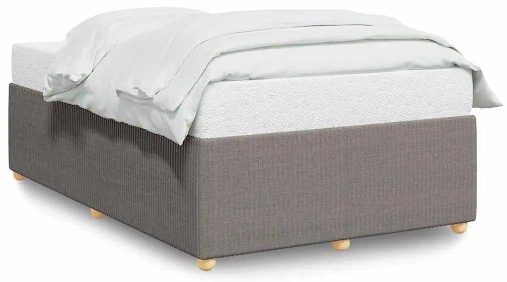 vidaXL Σκελετός Κρεβατιού Χωρίς Στρώμα Taupe 120x200 εκ. Υφασμάτινο