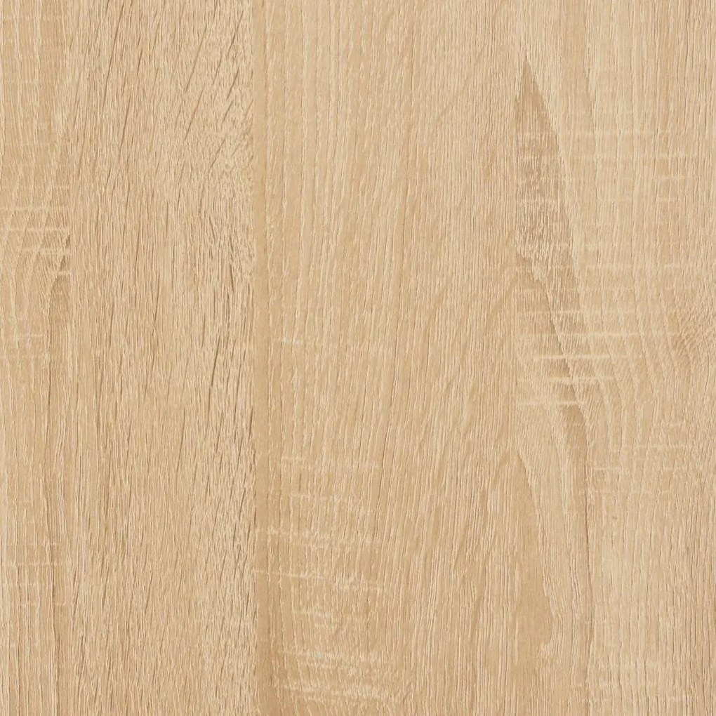 Δισκοθήκη Sonoma Δρυς 121 x 38 x 48 εκ. από Επεξεργασμένο Ξύλο - Καφέ