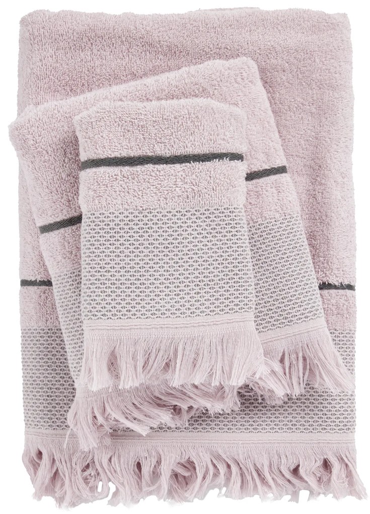 Σετ Πετσέτες 3τμχ Βαμβακερές Best 0838 Lilac Das Home