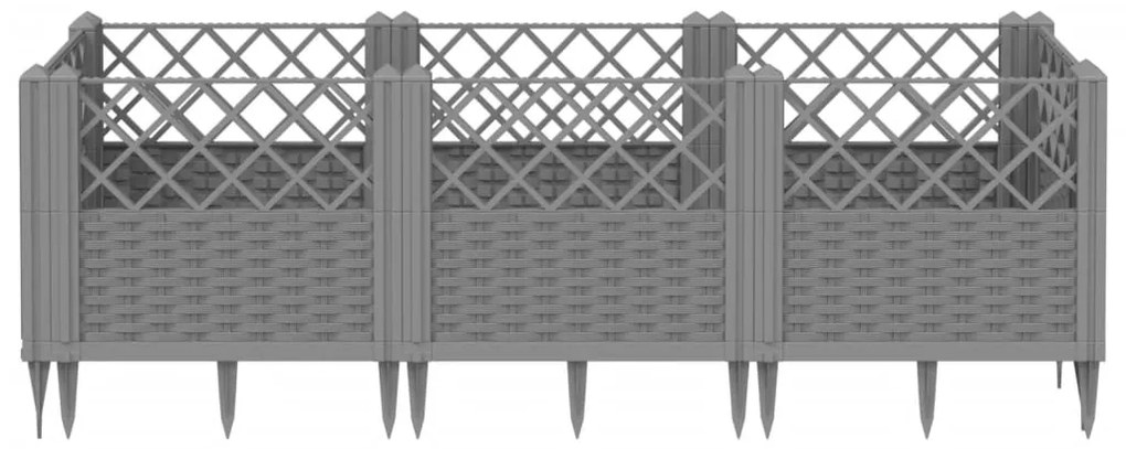 ΖΑΡΝΤΙΝΙΕΡΑ ΜΕ ΠΑΣΣΑΛΟΥΣ ΓΚΡΙ 123,5X43,5X43,5ΕΚ. ΠΟΛΥΠΡΟΠΥΛΕΝΙΟ 368018