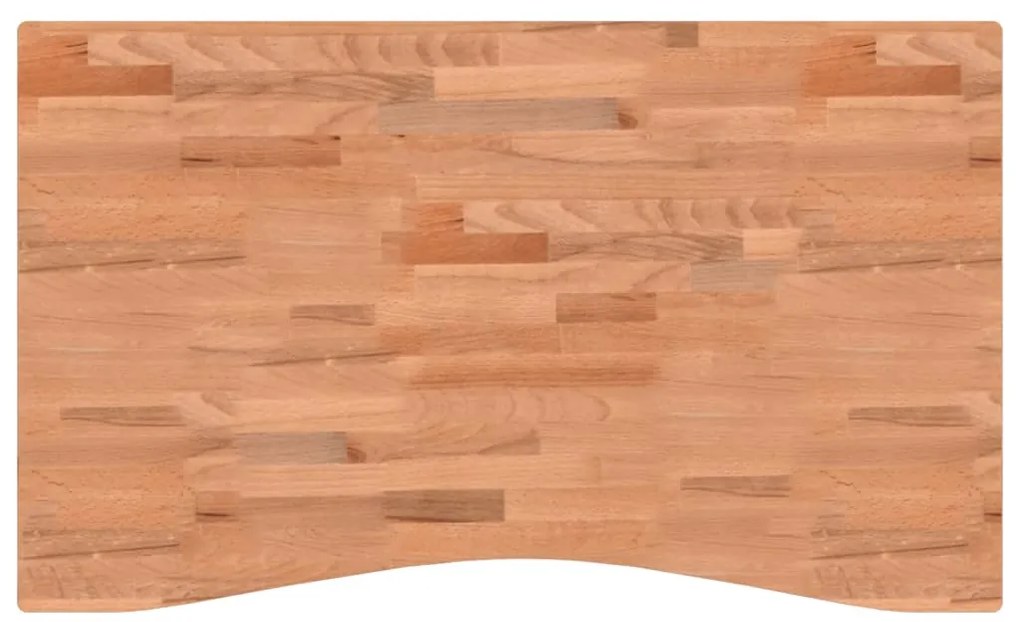 vidaXL Επιφάνεια Εργασίας 100x(55-60)x2,5 εκ. από Μασίφ Ξύλο Οξιάς