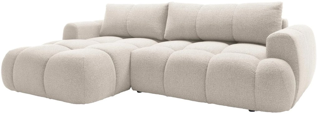 Γωνιακός καναπές Mitto-Krem-Αριστερή - 270.00Χ173.00Χ85.00cm