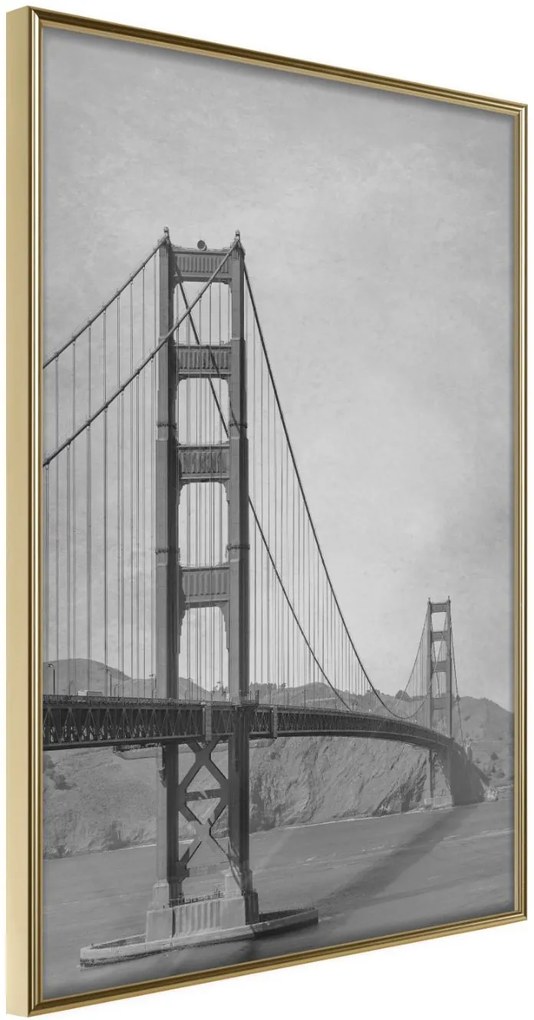 Αφίσα - Bridge in San Francisco II - 20x30 - Χρυσό - Χωρίς πασπαρτού