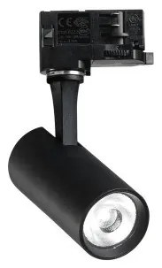 Σποτ Τριφασικής Ράγας Link LED 8W Μαύρο 3000K CRI90 Fox 285351 Ideal Lux 285351