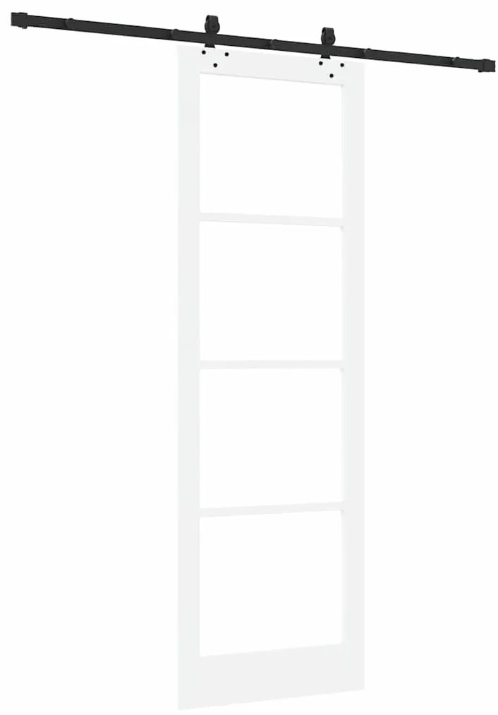 vidaXL Συρόμενη Πόρτα ORKDAL Λευκό 78 x 232 cm Ξύλο και μέταλλο