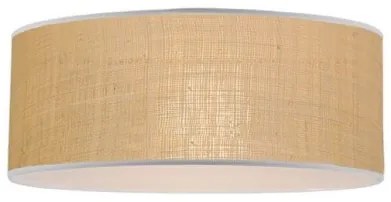Πλαφονιέρα Φωτιστικό Οροφής Ψάθα Amanda 4278500 Viokef-4278500-Καφέ 4278500