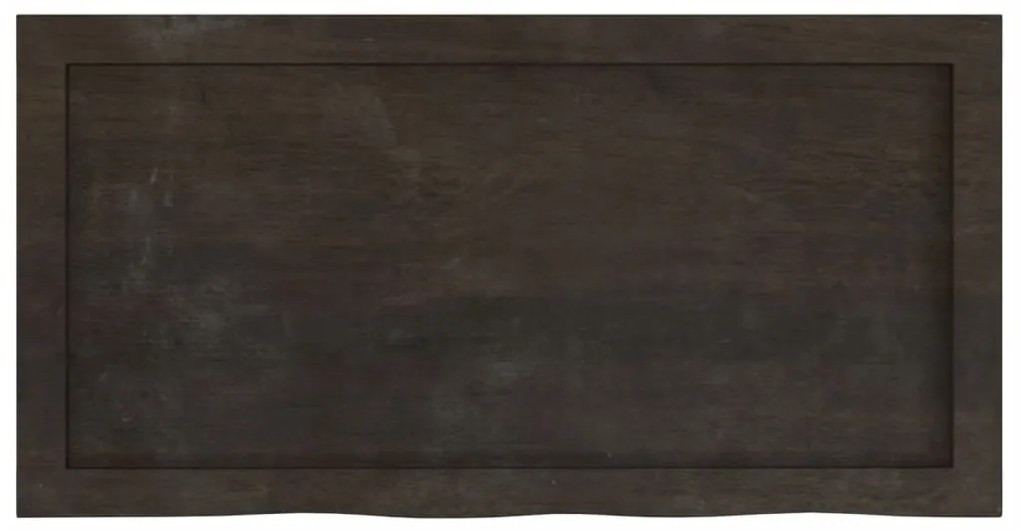vidaXL Ράφι Τοίχου Σκούρο Καφέ 80x40x(2-4) εκ. Επεξ. Μασίφ Ξύλο Δρυός