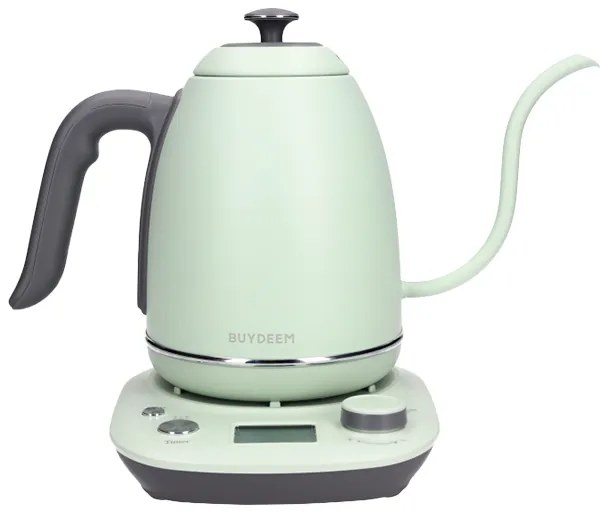 Ηλεκτρικός βραστήρας BUYDEEM K821, 1000W, 0.8 l, Keep warm, τεχνολογία αισθητήρα NTC, LCD, ανοιχτό πράσινο